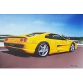 Ferrari F355 front oil painting
